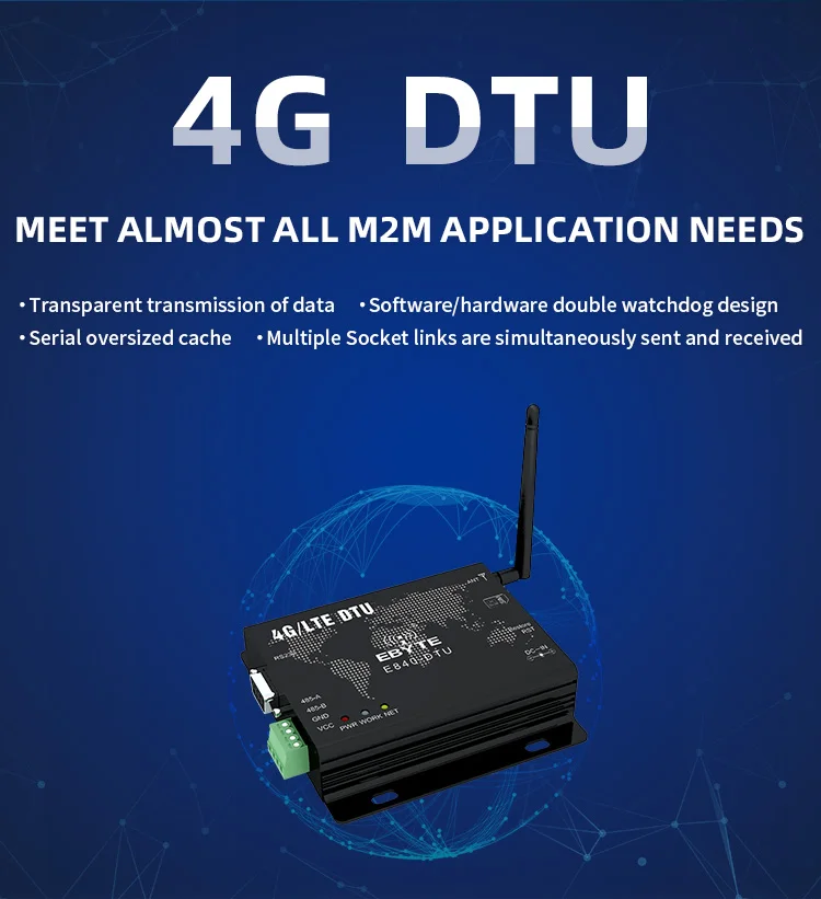 industrial 4g, transmissor de dados, gsm, wcdma, lte, dtu