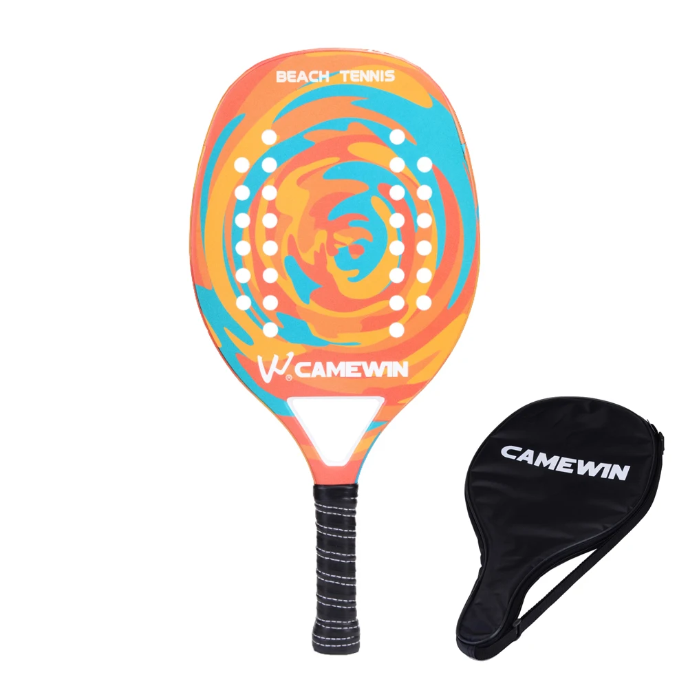 Новые Популярные пляжные теннисные ракетки из углеродного волокна для мужчин и женщин спортивные мягкие теннисные ракетки с веслом сумка чехол
