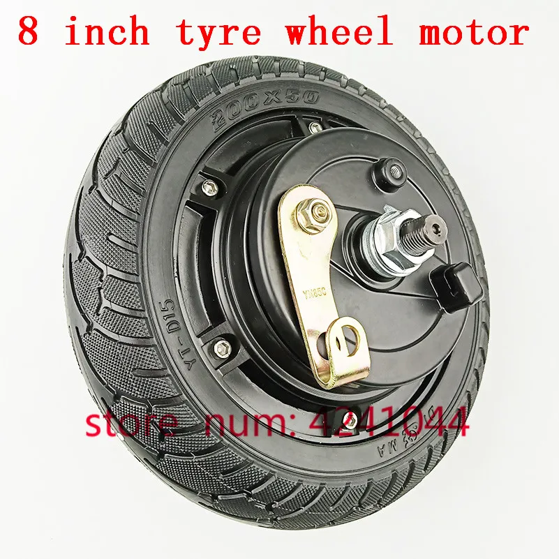 

8 inch Wheel Motor E-Scooter Bicycle 24V 36V 48V DC Brushless Toothless 8'' Electric Scooter Hub
