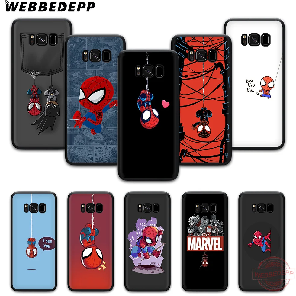 WEBBEDEPP с персонажами из мультфильмов Человек-паук мягкий чехол для телефона