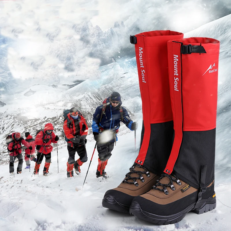 Calentadores de piernas de viaje para senderismo, polainas impermeables,  zapatos de caza, escalada, Camping, cubierta de pie de nieve turístico de  invierno, 1 par - AliExpress