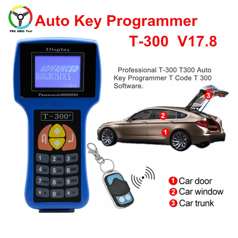 Профессиональный T300 автомобильный программатор для ключей поддержка