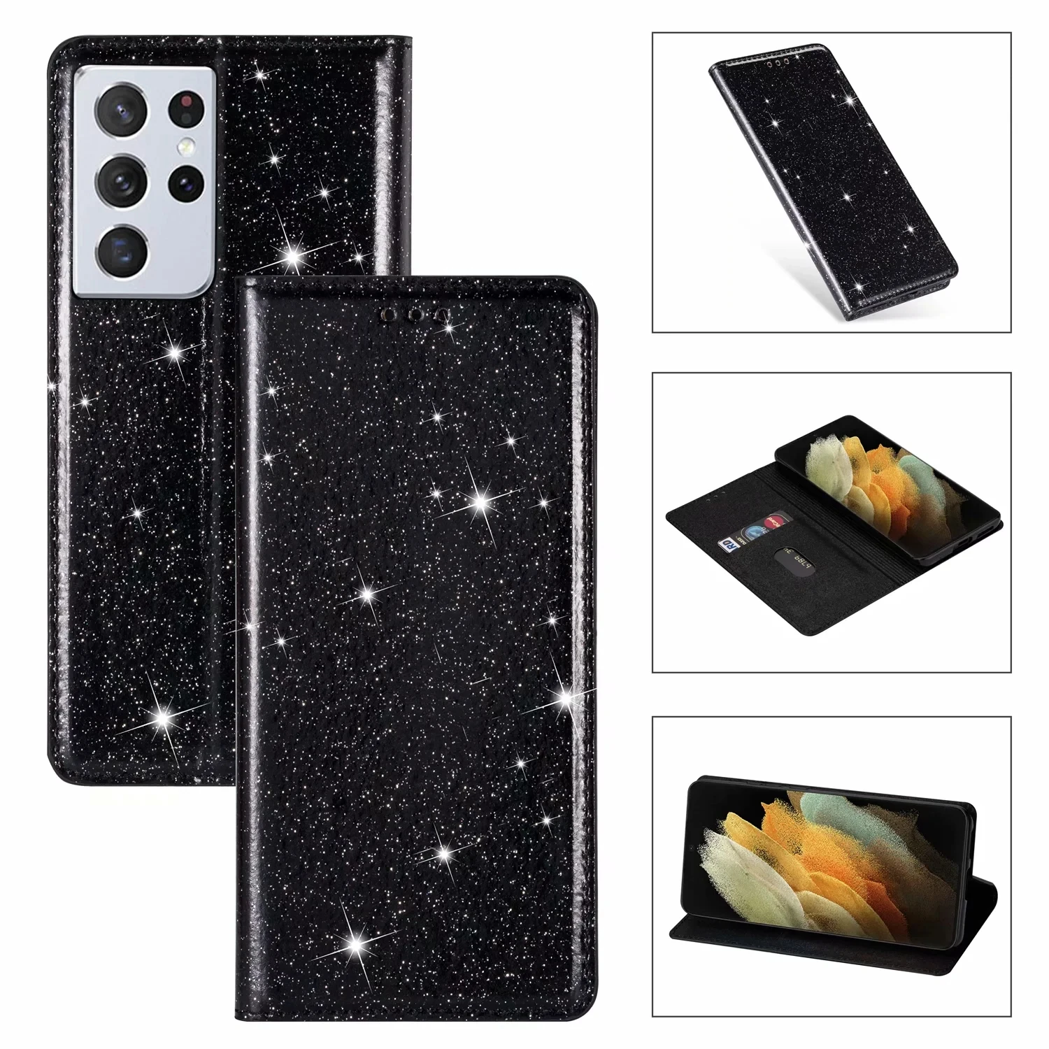Glitter Bling Case voor Samsung Galaxy A12 A10 A31 A32 A40 A41 A42 A50 A51 A52 A70 A71 A20E a21S A6 A7 A8 J3 J4 J5 J6 J7_voghion.com