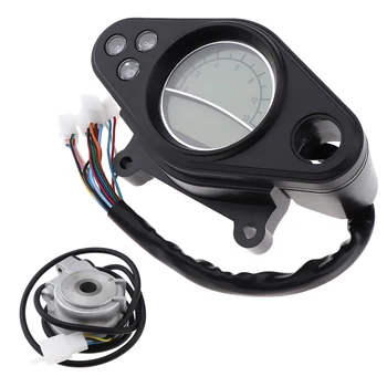 

Motorcycle LCD Digital Backlight Odometer Tachometer Gauge & Sensor