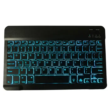 

10.1in Backlit Bluetooth Keyboard Ultra Light Slim 7 Colors Keyboard for Tablet Laptop LHB99