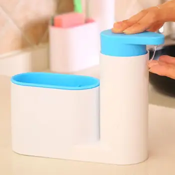 

Portable Bathroom Kitchen Storage Rack MultiPurpose Soap Dispenser Drainer Brush Sponge Storage Holder Kitchen Storage Organizer