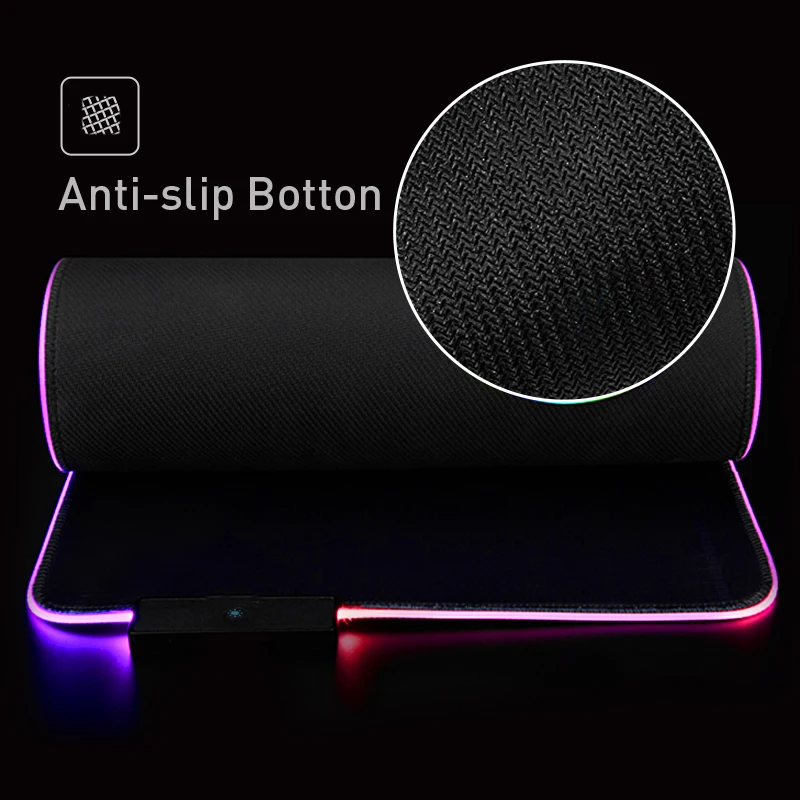 Игровой коврик для мыши HAVIT с RGB подсветкой светодиодный 14 режимов освещения