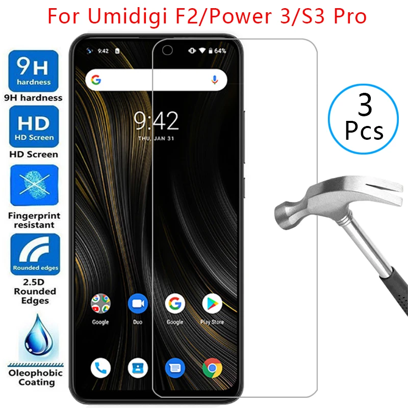 Защитное закаленное стекло для umidigi f2 power 3 s3 pro Защита экрана umi digi f 2 2f power3 s s3pro