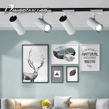 DINGDIAN светодиодный AC220V 20 Вт/30 Вт Трек освещение прожектор для магазина одежды галерея арт выставочное освещение теплый белый холодный белый