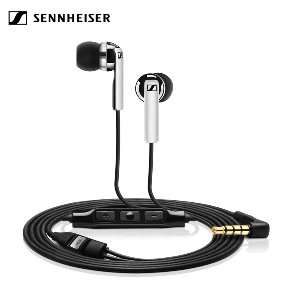 Проводные наушники Sennheiser CX 2,00G 3,5 мм, стерео гарнитура с глубоким басом, спортивные наушники с микрофоном для samsung/Xiaomi Android устройства