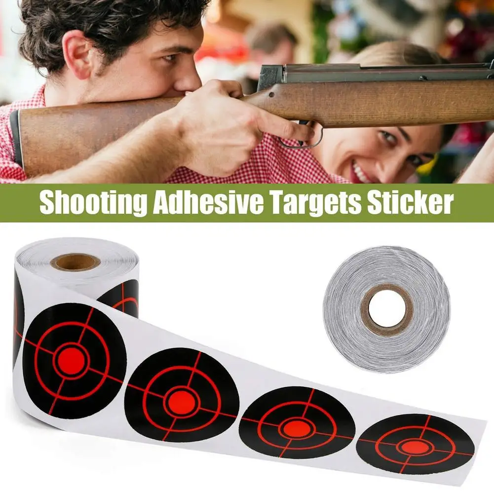100 Pcs Shooting Adhesive Targets Splatter Reactive Target Stickers 7.5cm Useful 