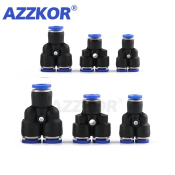 

PY Air Quick Plug Connector Y Type 3-way Pneumatic Joint Hose Tube Push in Gas Plastic Pipe Fitting Pneumatic Components 4-16mm