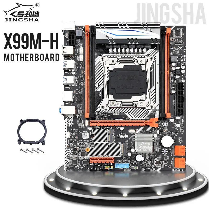 Материнская плата Jingsha X99MH для настольного компьютера LGA 2011 3 E5 CPU DDR4 RAM