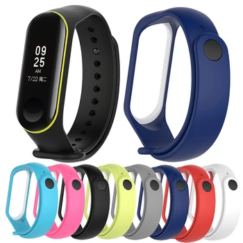 

3PCS Rubber Watch Band Strap For Xiaomi Mi Band 3 4 Soft Quick Release Wrist Band Loop For Mi Band 3 4 Bracelet Loop