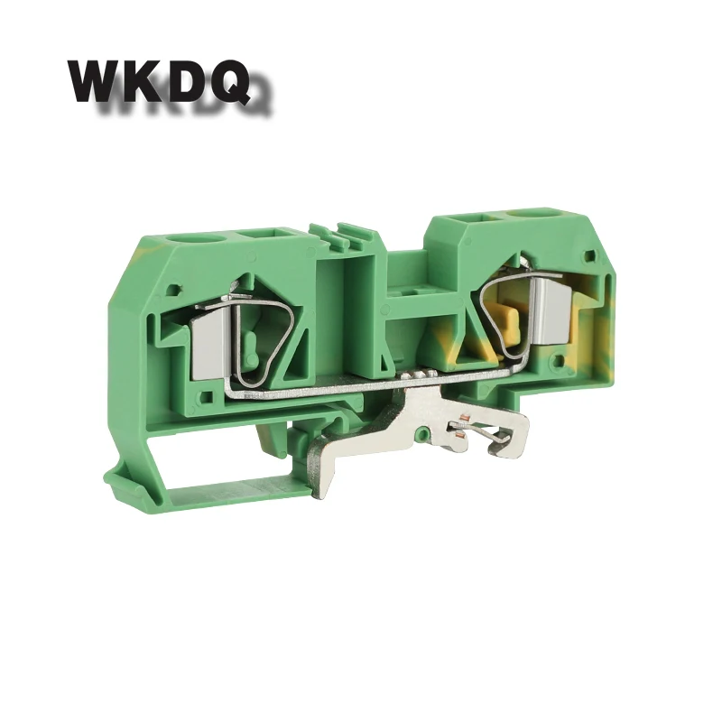 

10pcs 283-907 Equivalent to Ground Din Rail 2-Conductor Terminal Block PE With The Same Shape to Universal Connector