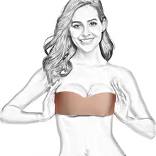 Сексуальный бюстгальтер пуш-ап с открытой спиной бесшовный самоклеющийся силиконовый невидимый бюстгальтер для женщин Бежевый бюстгальтер без косточек без бретелек ремень