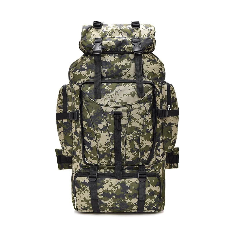 

60L Outdoor Camouflage Hiking Climbing Backpack Large Capacity Camping Travel Tent Bag Wear-resisting Oxford Cloth Luggage Bags