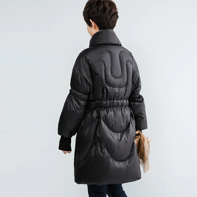 

winter women's long Korean fashion down jacket, doudoune femme hiver 2020 wf1b96615 kj3678