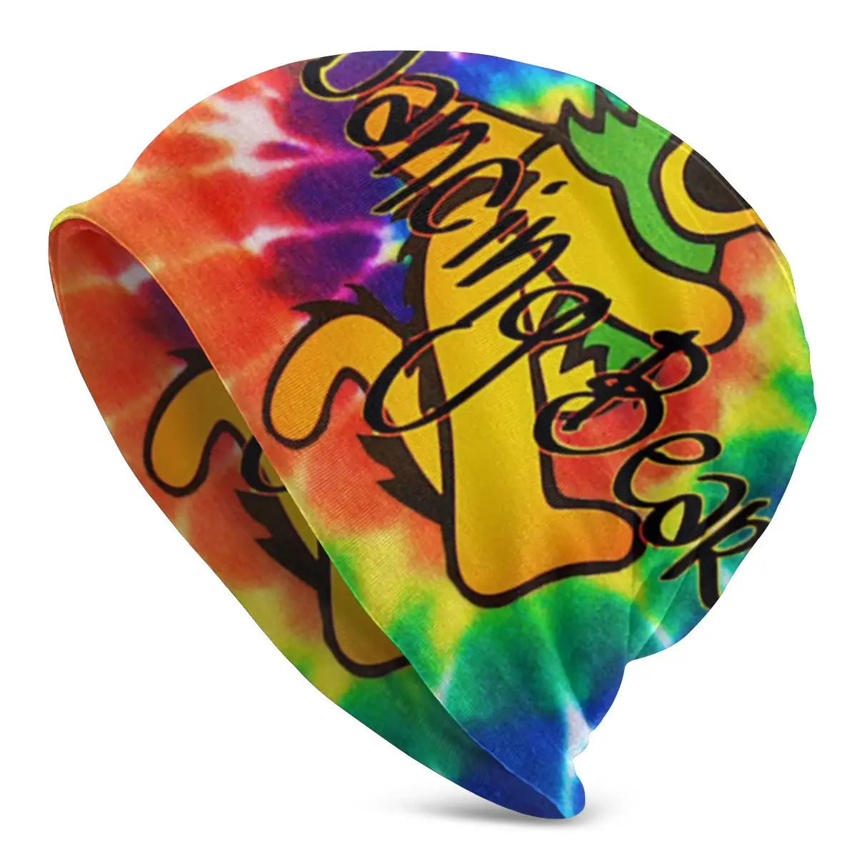 Танцующий медведь фрески красочные Tie Dye унисекс для взрослых Повседневная шапка бини Открытый ветрозащитный вязаный лыжный рукав Skully шапочки