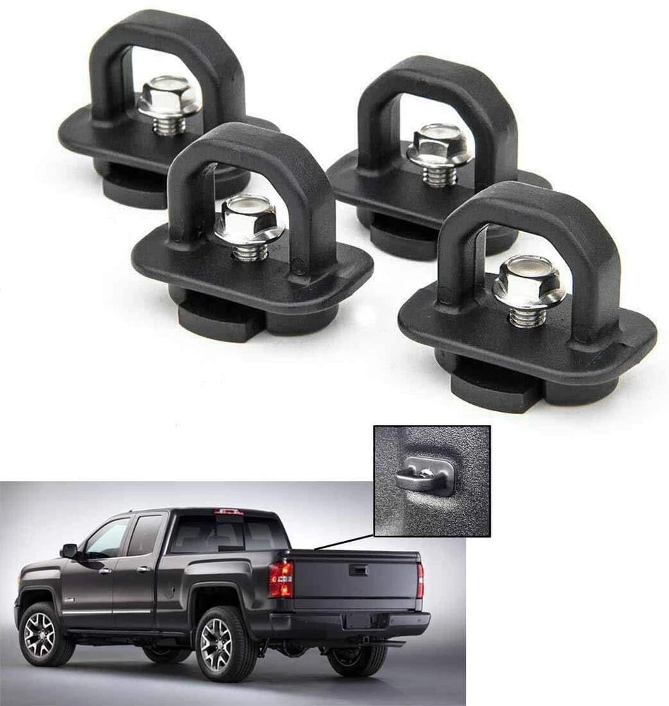 4pcs Tie Down Anchors Truck Bed Side Wall Anchors For Chevy Silverado Gmc Sierra Accessories Towing Hauling Aliexpress