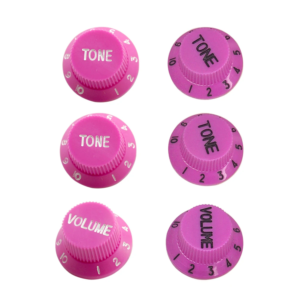 3pcs Bell Style Guitar Speed Knobs 1 Volume&2 Tone for Fender ST SQ Style Guitar Parts
