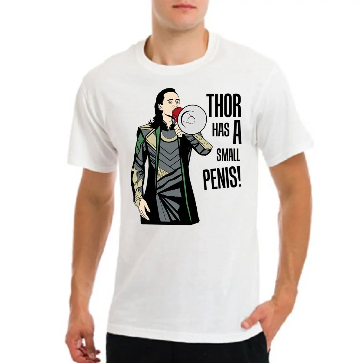 LOKI thor ragnarok avangers asgard маленький пенис Забавный подарок i do what want футболка новые