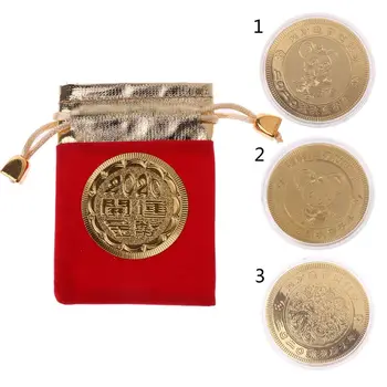 

2020 New Year Rat Commemorative Coin Chinese Zodiac Souvenir Golden Mouse Coin Collection Art Craft With Gift Bags