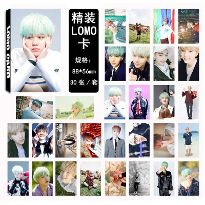 SUGA06 30 шт./компл. KPOP одиночный альбом SUGA Фотокарта bangtan boys фото карта высокого качества HD карта SOUL PERSONA bangtan boys, K-POP - Цвет: SUGA06