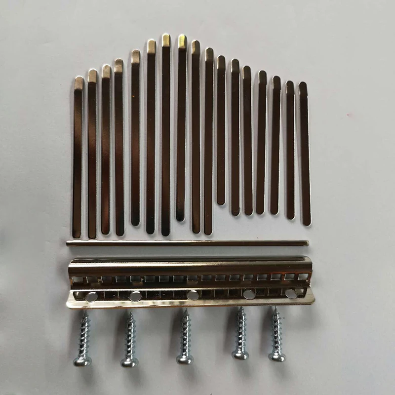 Набор профессиональных стальных ключей 17 клавиш калимба Mbira стальной мост для