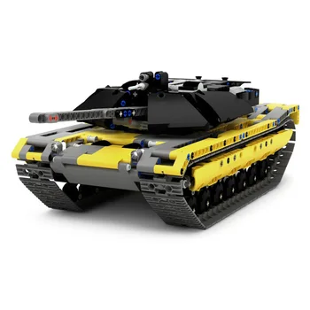 

1270Pcs MOC Remote Control M1 Abrams Tank Military Building Block Model DIY Construction Vehicle Stem Toy