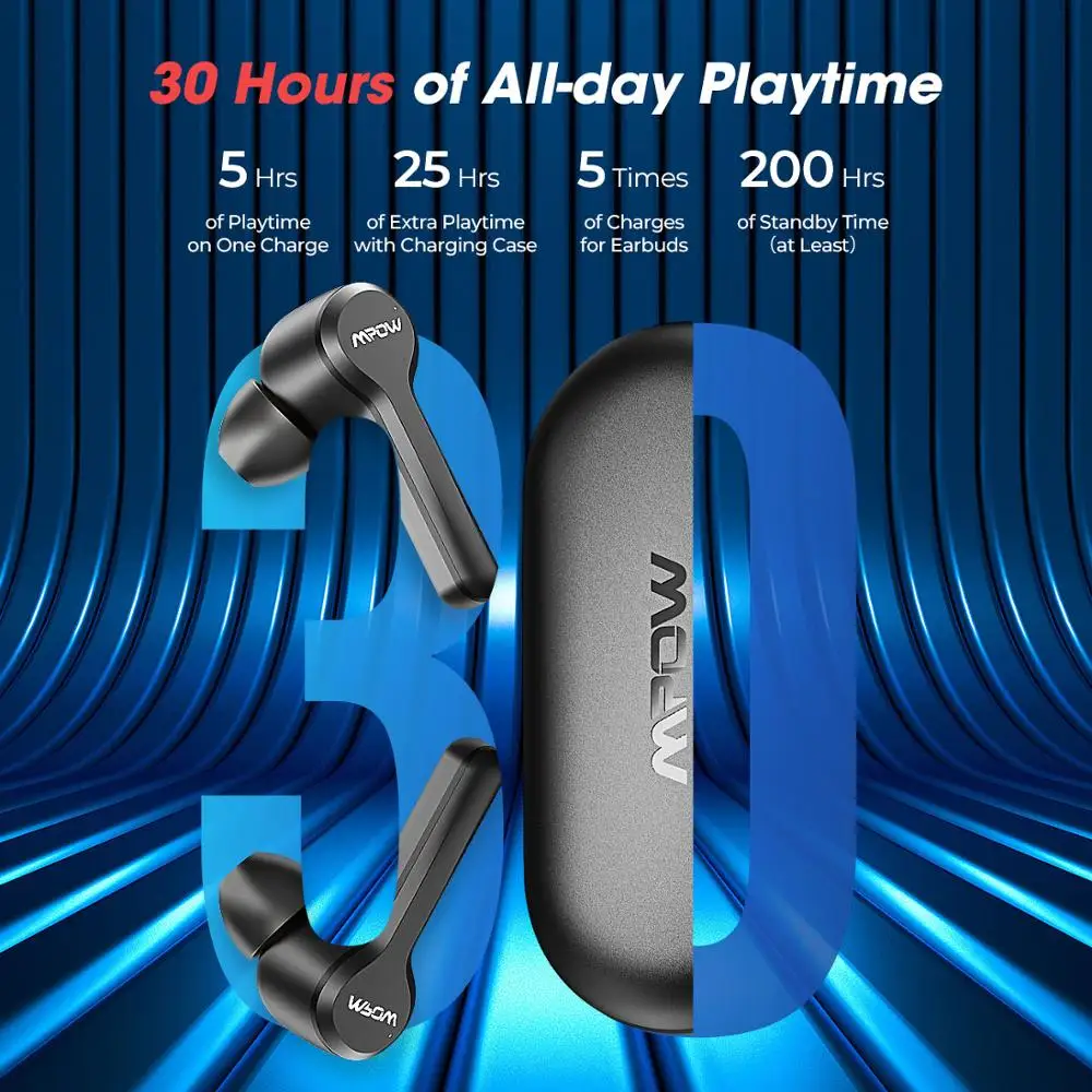 Mpow M9 True Wireless Earbuds 200 Ipx7 
