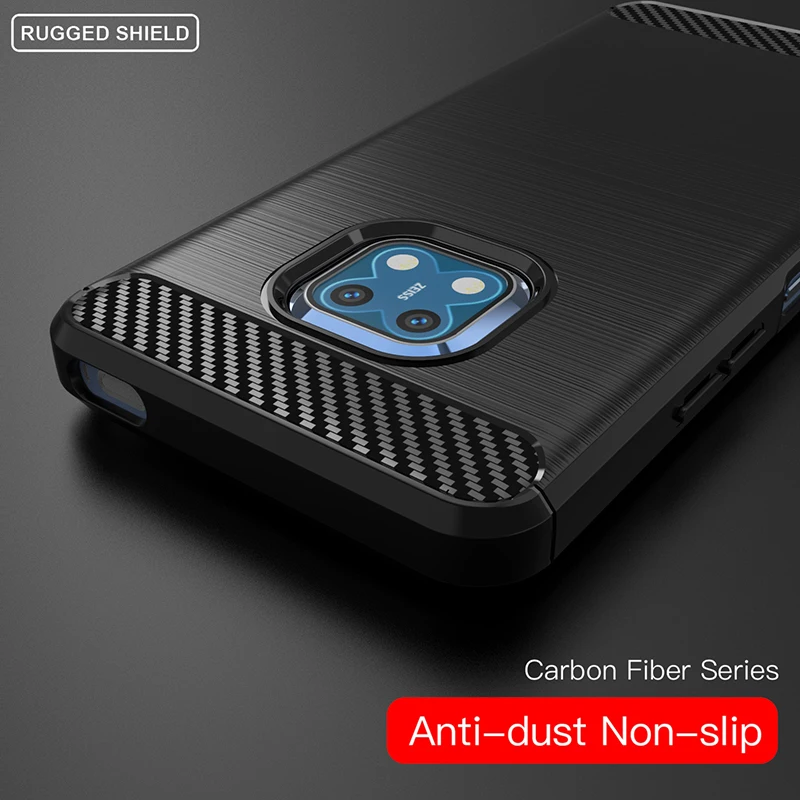 Per Nokia Xr20 Custodia Cover Per Nokia Xr20 X20 X10 G10 G20 Paraurti Antiurto Fibra Di Carbonio Morbido Silicone Tpu Cover Posteriore Sottile