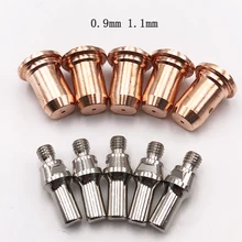

Free shipping Plasma cutting torch consumables PT60 PT-60 electrode VB0048 10pcs and nozzle VU0668-09 10pcs
