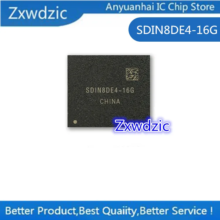 

2 шт., новинка 100%, оригинальный Флюоресцентный чип памяти BGA SDIN8DE4 16G