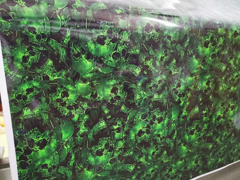 Green Skull Car Sticker Vinyl Wrap-3