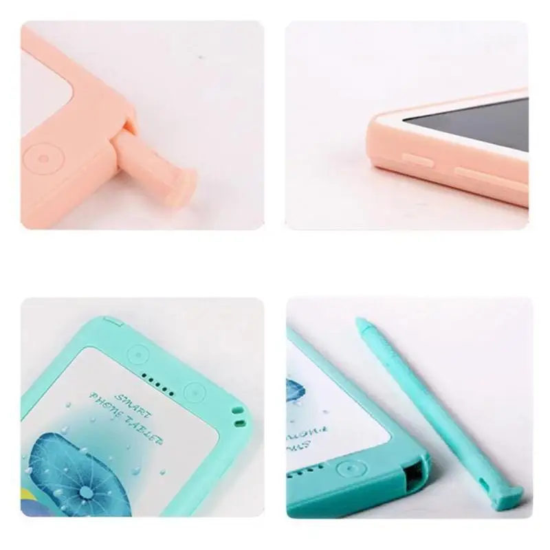 Детские игрушки для рисования телефонов, Детские 6 дюймовые ЖК-доски для рисования, портативные магнитные, в один клик, прозрачные, граффити, развивающие игрушки-головоломки