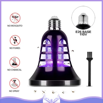 

E26 E27 110V 220V Bulb Portable Electric LED Mosquito Insect Killer Lamp Home Use Insect Mosquito Fly Killer UV Lamp Light Bulb