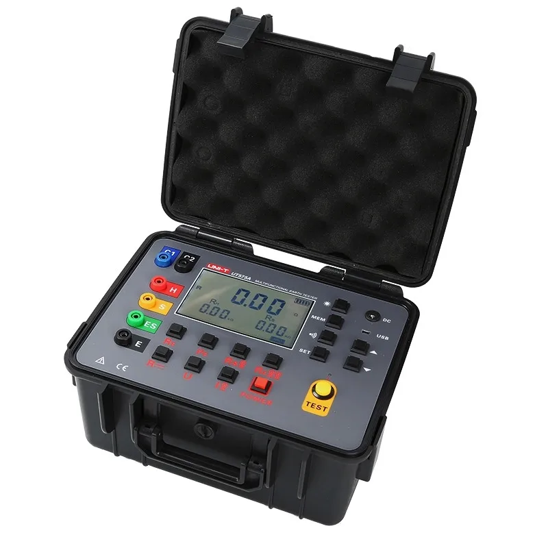 UNI-T UT575A high precision, high stability and anti-interference ability data storage double clamp grounding resistance tester