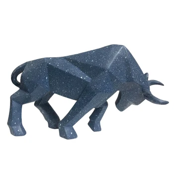 

Home Decoration Ox Ornament Cattle Statue Bull Sculpture Hotel Animal Figurines Accessories Desktop Morden Cafe Abstract
