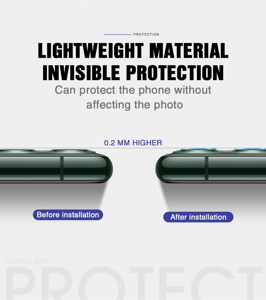 Задняя защита для объектива камеры стекло на iphone X XR XS MAX 11 PRO MAX задняя линза Закаленное стекло пленка на iphone 11 PRO MAX