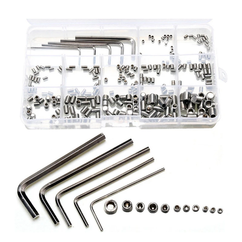 

240 Pcs Stainless Steel Hex Column Standoff Screws Wrenches Assorted Kits M3-M8 for Eyeglasses Repairing Tool