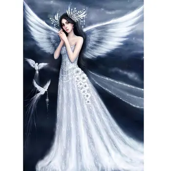 

DIY Exquisite Diamond Painting Angel Girl Cartoon Shape Series 5D Cross Stitch Household Decoration Painting