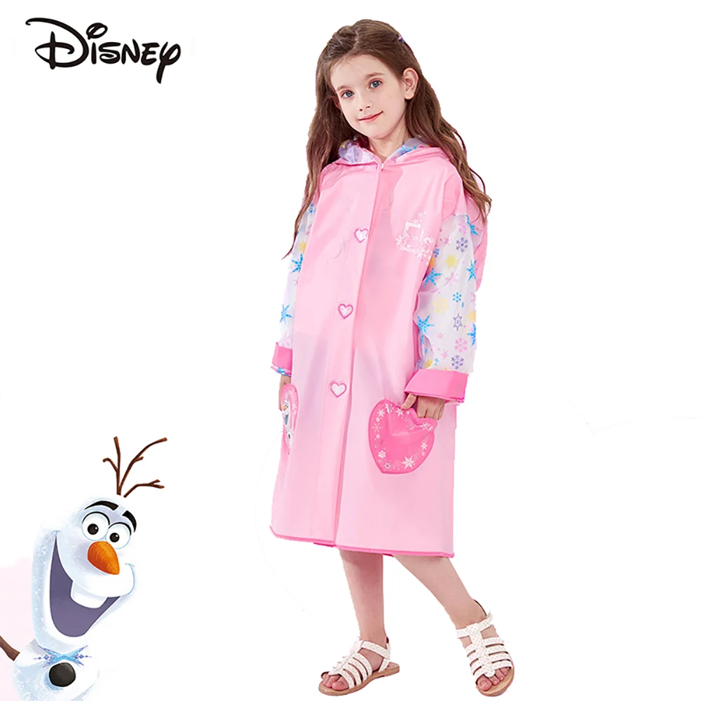 Disney Kids Raincoat Minnie Mickey Oxford Cloth Cartoon Spiderman Kids Girls Rainproof Poncho Boys Rainwear Baby Rainsuit Gifts