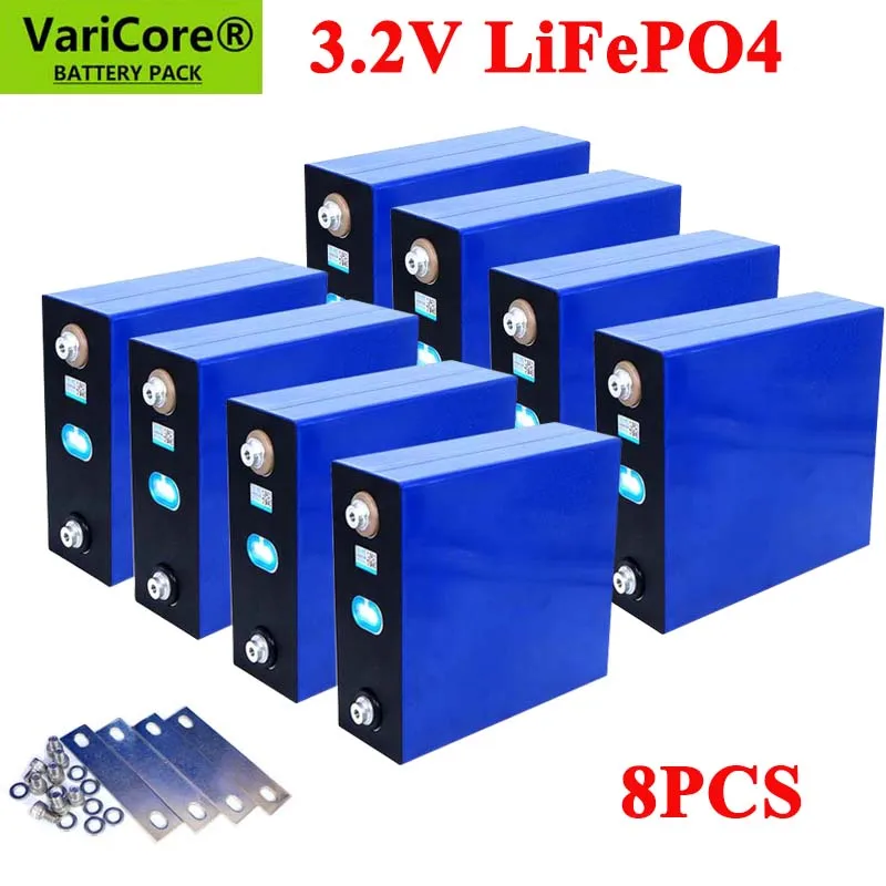 8pcs 3.2v 310Ah 280Ah 240Ah Lifepo4 Rechargeable Battery Lithium Iron Phosphate Solar Cell 12v 24v Lifepo4 Cell Tax Free