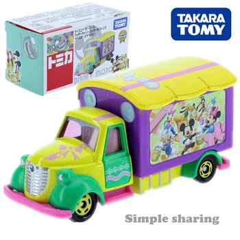 

Takara TOMY Tomica Disney Motors Good Day Carry mould Mickey truck model kit hot pop baby bauble Diecast Miniature Kids doll