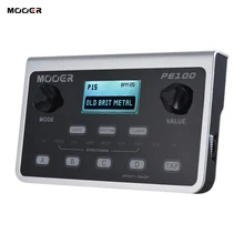 MOOER PE100 портативный мульти-процессор эффектов гитарный эффект педаль 39 эффектов 40 барабанных моделей 10 метрономов Tap Tempo