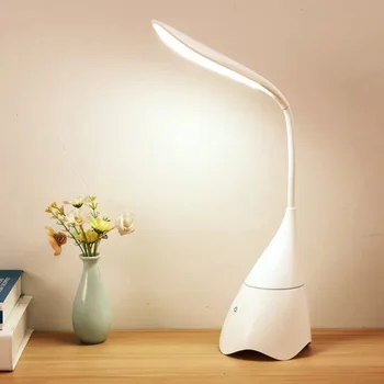 

LED Bluetooth Speaker Eye Protection Lamp Modern Simple Student Charging Lamp Touchable Infinite Dimming