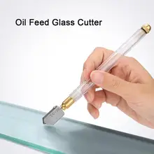 Плитка резак подача масла стекло резак профессиональная пластиковая ручка стеклорез cortar vidro cortador botella