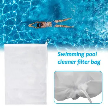 

3PCS 24x16in Fine Mesh Bag Pull-and-Lock Cord Vacuum Pool Cleaner Fits All-Purpose Bag For Leaf Eaters Leaf Gulper Leaf Master