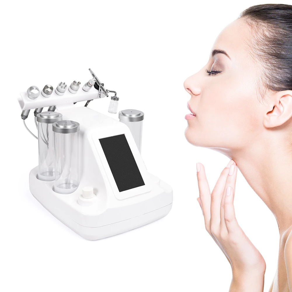 6In 1 Hydra Dermabrasion Aqua Peel Clean Skin Care BIO Light RF Vacuum Face  Cleaning Hydro Water Oxygen Jet Peel Beauty Machine